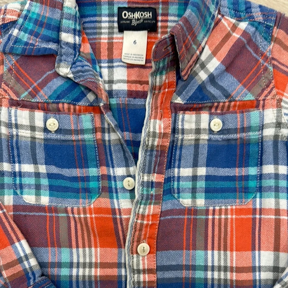 OshKosh B'gosh Plaid Button Down Shirt